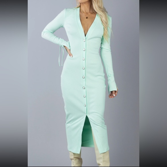 Anya Dress (mint) - Picture 4 of 9